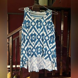 Breezy hi-lo cotton tunic top from fair trade artisans’ collective Novica. EUC